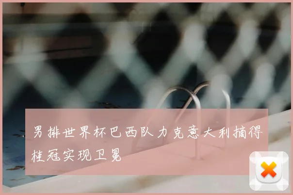 男排世界杯巴西队力克意大利摘得桂冠实现卫冕